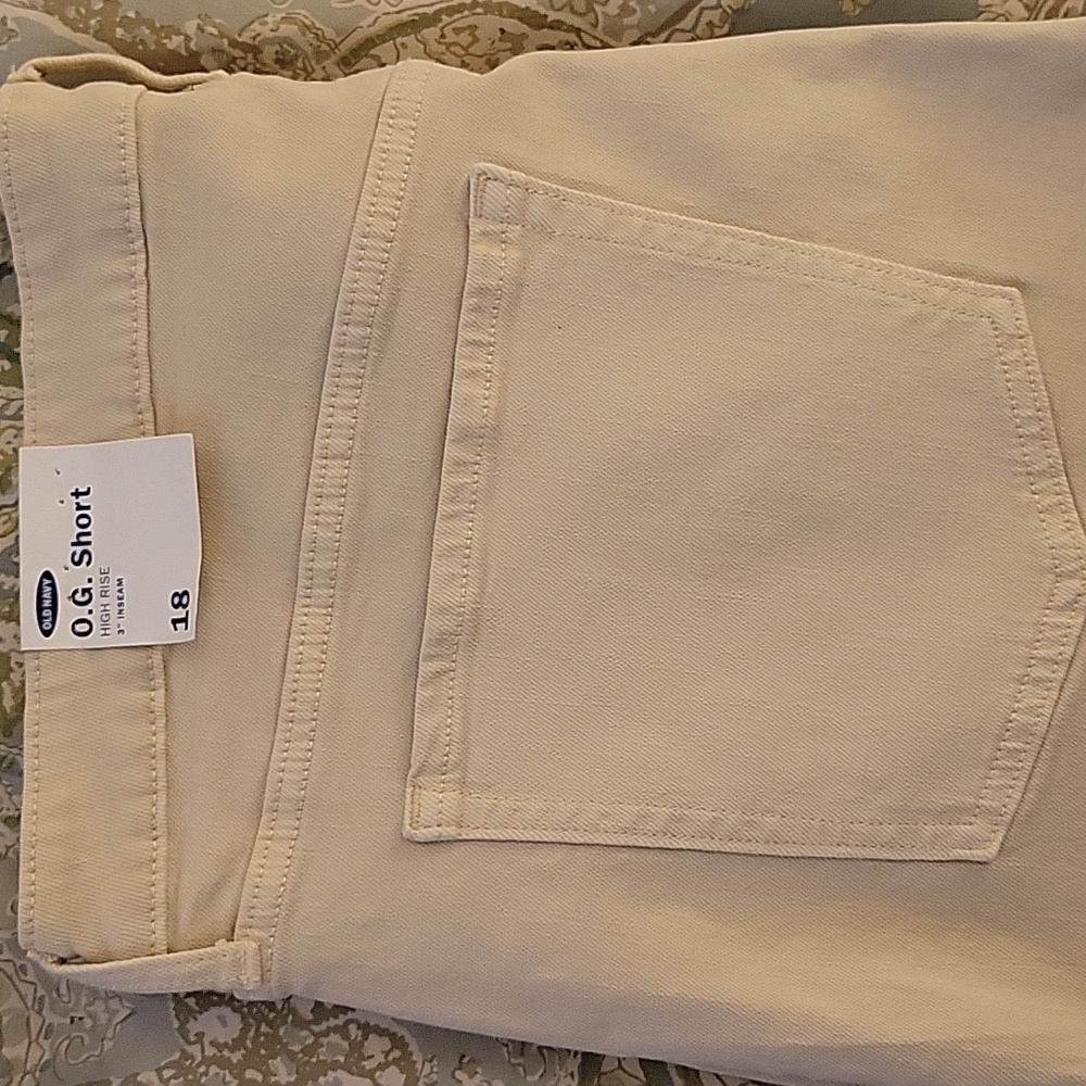 OLD NAVY OG HIGH RISE STRETCH DENIM SHORTS
